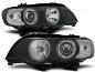 Preview: Scheinwerfer LED Angel Eyes für BMW X5 E53 Bj. 99-03 Schwarz